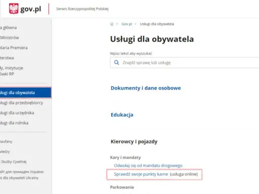 Gdzie sprawdzić punkty karne? Online, na policji krok po kroku